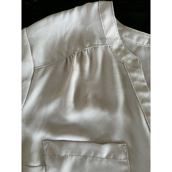 Torrid Blouse 1X Harper Pullover 3/4 Sleeve Sheer Flowy Pastel Pink Office Chic - Picture 5 of 11